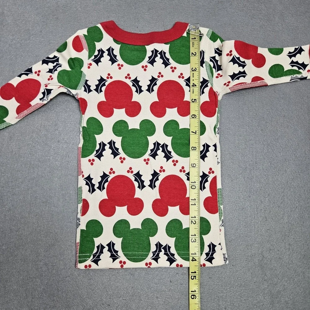 Hanna Andersson Pajamas Size 12-18 Months 75 CM Disney Mickey Mouse‎ Holiday NEW